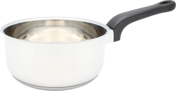 Krüger Stieltopf "Denver" 16 cm Edelstahl mit Glasdeckel