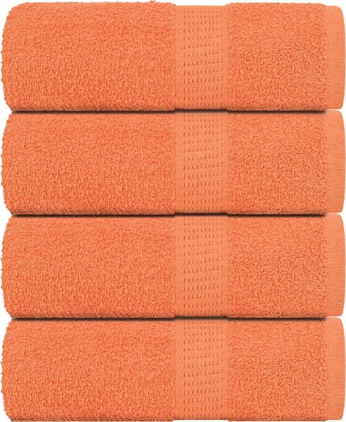 Gästetücher 4 Stk. Orange 30x50 cm 360 g/m² 100% Baumwolle 136900