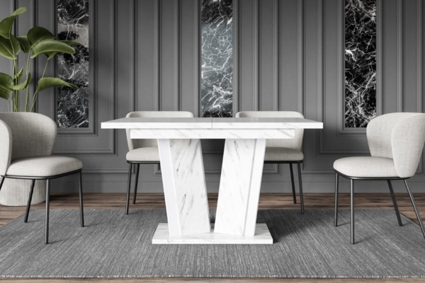 ALTDECOR Esstisch BRIO2 (Esstisch, Küchentisch, Esszimmertisch - Wohnzimmertisch 120 -160 x 80 x 75)