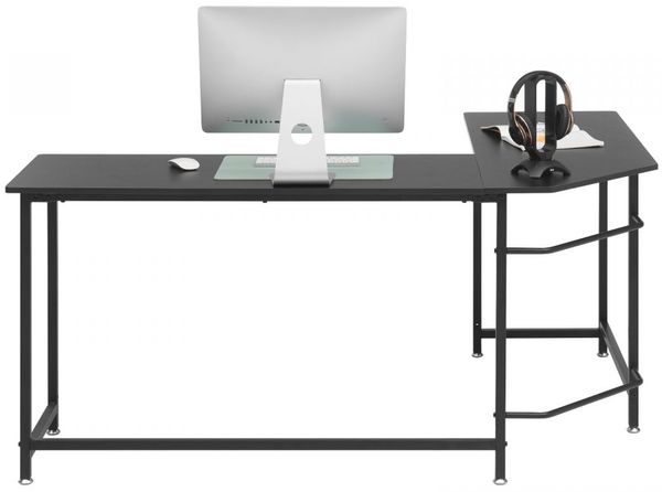 'Maletto' Eckschreibtisch, schwarz, 168 x 76 x 129 cm Bild 3