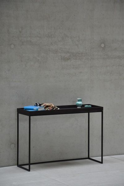 Konsolentisch Pizzo Tablett Wenge / Gestell Schwarz