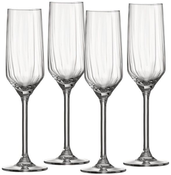 Ritzenhoff & Breker Sektglas Jive, 4-tlg, Glas, 4er Set, je 220 ml