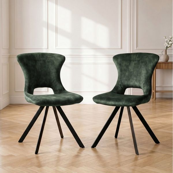 Jiexi Esszimmerstuhl Premium Flanell Esszimmerstuhl, Modernes Design Polsterstuhl