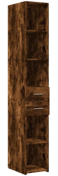vidaXL Highboard Räuchereiche 30x42,5x185 cm Holzwerkstoff 846240