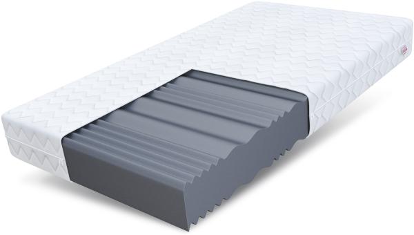 Matratze 100x200 cm COMFORT MAX Double 7 Zonen 20 cm H3 Kaltschaum Wellness