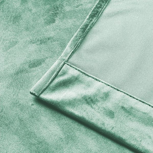 Stoffschmiede Gardine, Velour, Verdunkler, Kräuselband, verdunkelnd