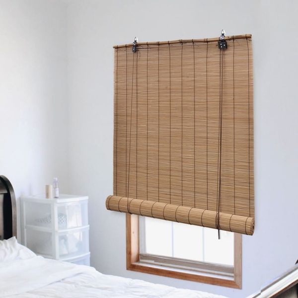 vidaXL Bambusrollo, Braun, 140 cm x 2,2 m, 1 Rollo