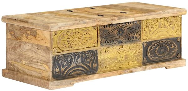 vidaXL Couchtisch 100x50x35 cm Massivholz Mango 247881