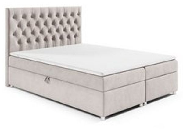 Best for Home Boxspringbett mit Bettkasten Doppelbett Trinity K14 Bonellfederkern inkl 7cm Topper (140x200 160x200 180x200 200x200 cm, Bonell-Matratze, gepolstertes Kopfteil, Polsterbett versch. Größen), mit oder ohne Topper, Flexible Liefermöglichkeit... Bild 6