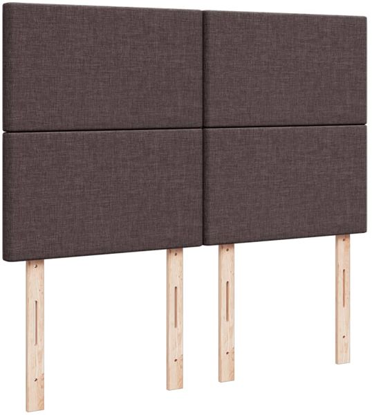 vidaXL Boxspringbett mit Matratze Dunkelbraun 140x190 cm Stoff 3293571 Bild 9