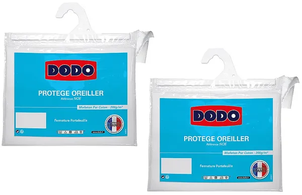 DODO - ULTRA CONFORT Kopfkissen Stoff Weiß - B 65 cm x H x L 65 cm