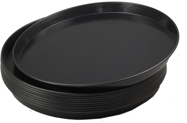 10 Stück Pizzablech rund aus Blaublech Ø 50cm schwere Profiqualität