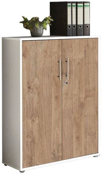 BMG Möbel Aktenschrank Office Edition (ideal für Aktenordner) 3 OH, abschließbar, Hochglanz lackiert oder matt