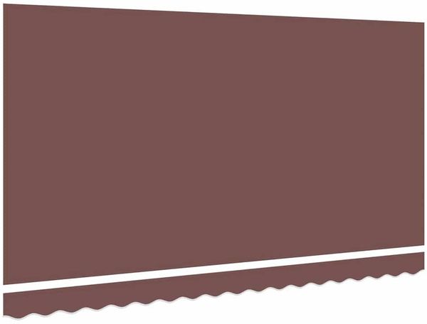 vidaXL Markisenersatzstoff Braun 380 x 195 cm Polyester 42000459 Bild 4