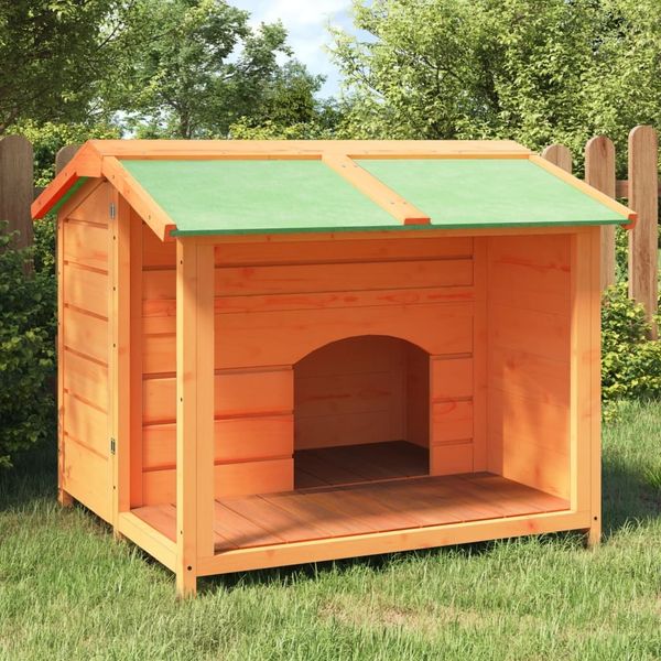 vidaXL Hundehütte Braun 96x87x80,5 cm Massivholz Kiefer 172264