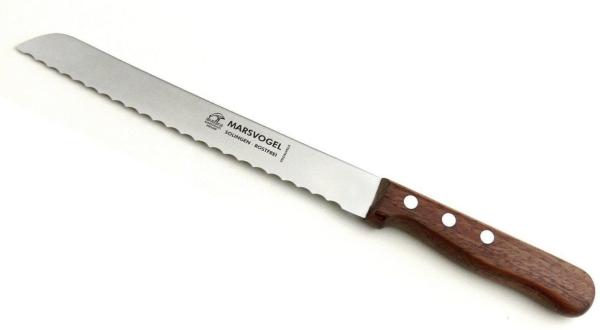 Marsvogel | Brotmesser 8" Bubinga | scharfe Klinge aus Solingen | ergonomischer Holzgriff | stilvolles Design | ideal für müheloses Schneiden von Brot und Gebäck