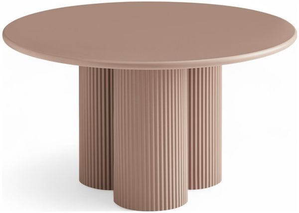 Couchtisch Wolam Ø80 cm - MDF Tisch in Mocha Mousse, FSC-zertifiziert