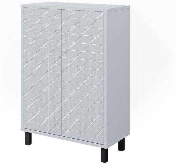 Vicco 'Agasta' Badschrank, Spanplatte, 56,2 x 83,2 x 28 cm, Weiß Hochglanz