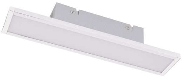 LED Deckenleuchte, Metall, weiß, chrom, L 30,2 cm