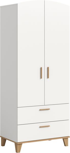 Stella Kleiderschrank 2-türig in weiß