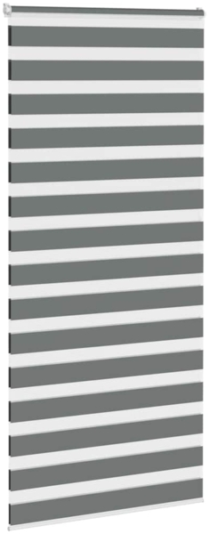 vidaXL Zebrarollo Dunkelgrau 115x200 cm Stoffbreite 110,9 cm Polyester 4014160 Bild 2