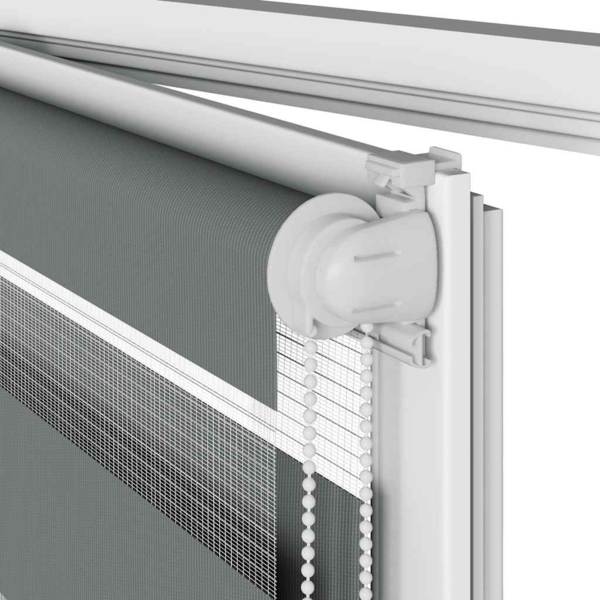 vidaXL Zebrarollo Dunkelgrau 115x200 cm Stoffbreite 110,9 cm Polyester 4014160 Bild 10