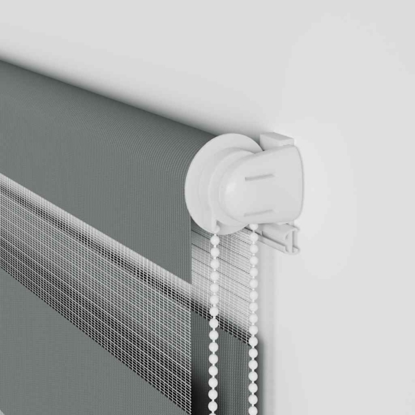 vidaXL Zebrarollo Dunkelgrau 115x200 cm Stoffbreite 110,9 cm Polyester 4014160 Bild 9