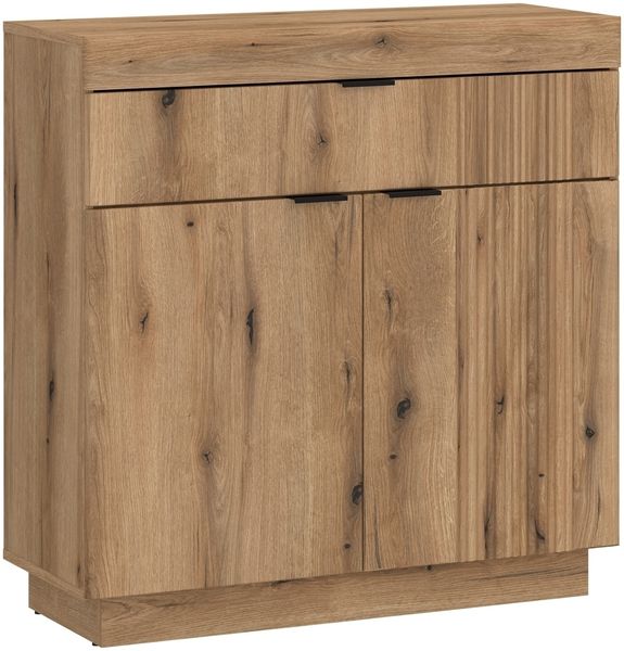 Schuhschrank >DELAMAR< in Coast Evoke Eiche Dekor - 88,2x92,5x39,6 (BxHxT)