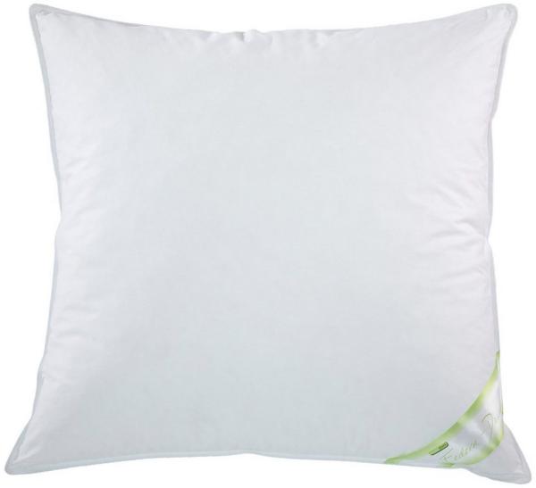 franknatur Gänsefederkopfkissen Claudia, Füllung: 100% Gänsefedern, Bezug: 100% Baumwolle, Kissen mit Gänsefedern, allergikergeeignet