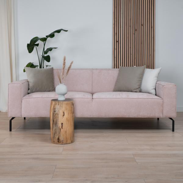 Bronx71 Sofa 3-Sitzer Kansas Stoff rosa