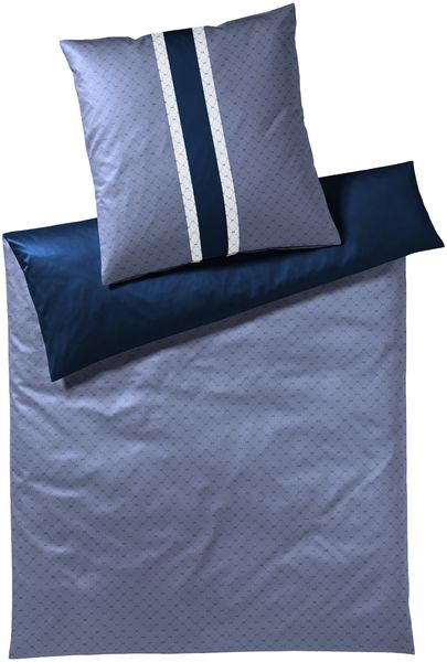 JOOP! Comfort Satin Bettwäsche Signature 4088-2 Deep Sea blau 135x200