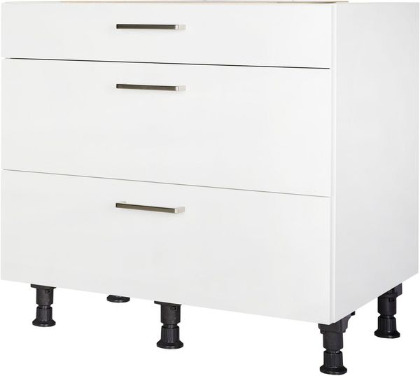 nobilia® Unterschrank "elements", vormontiert, mit Schubkästen und Vollauszügen, in den Breiten 30cm, 45cm, 60cm und 90cm
