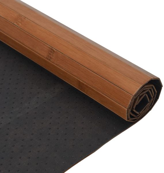 vidaXL Teppich Rechteckig Braun 60x200 cm Bambus 376716 Bild 5