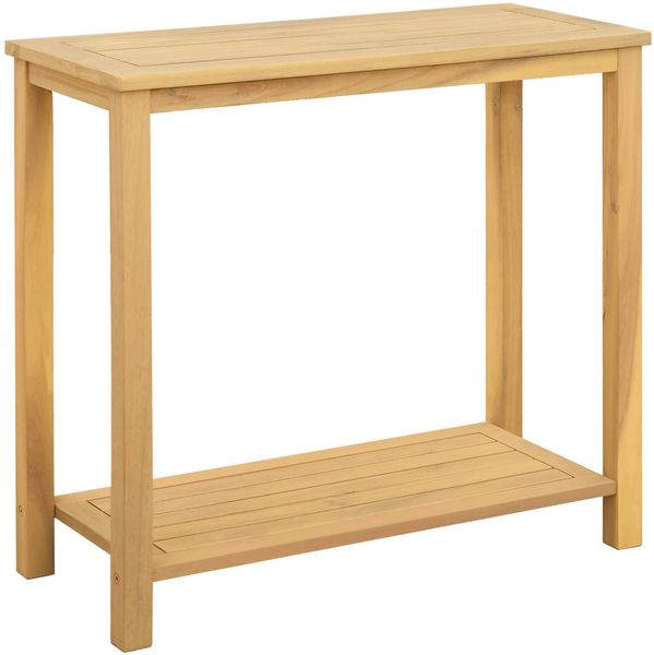 vidaXL Gartenkonsole Tisch Helles Akazienholz 80 x 35 x 75 cm 42026789