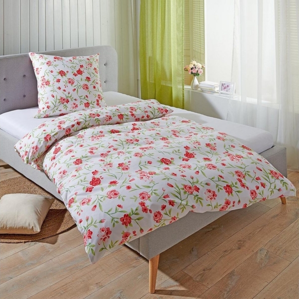 TRAUMSCHLAF Bettwäsche Nürnberg pink, Mikrofaser, 3 teilig