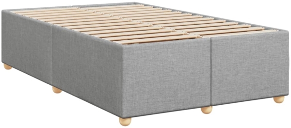 vidaXL Bettgestell ohne Matratze Hellgrau 120x190 cm Stoff 3284715