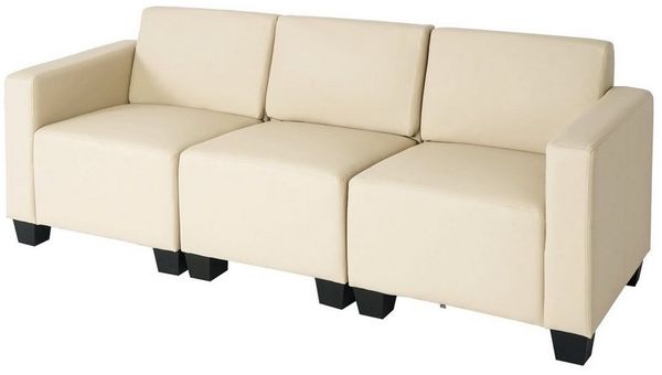 MCW Sofa Moncalieri-3, Set, moderner Lounge-Stil, hochwertige Verarbeitung, bequeme Polsterung