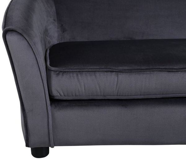 ebuy24 Sofa Velvet Sofa 2 Personen für Kind grau, 1 Teile Bild 2