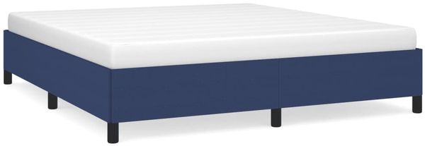 Doppelbett, Bettgestell Modernen ohne Matratze Blau 180x200 cm Stoff d1854e