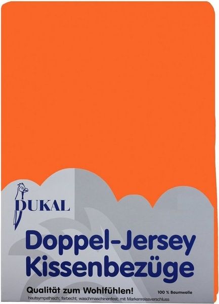 DUKAL Kissenbezüge aus hochwertigem Doppel-Jersey, 100% Baumwolle, (1 Stück), 40x40 cm, mit Reißverschluss, Made in Germany