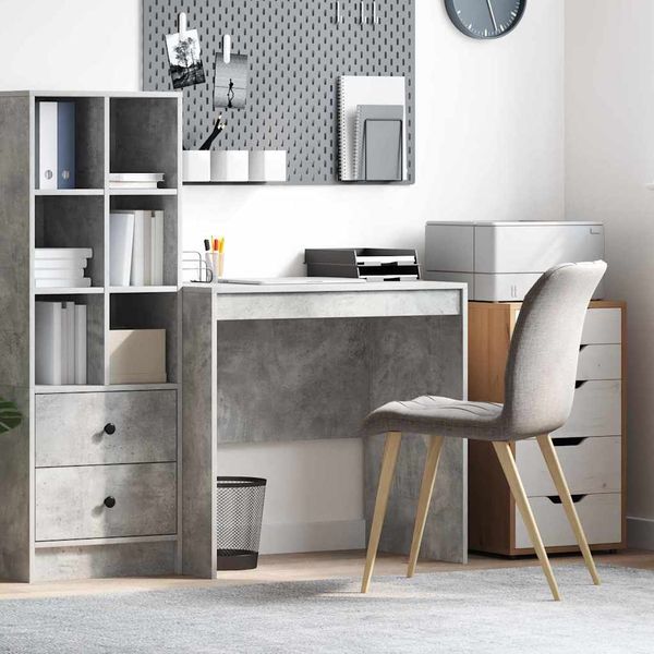 vidaXL Schreibtisch Beton Grau 80 x 50 x 76 cm 869429