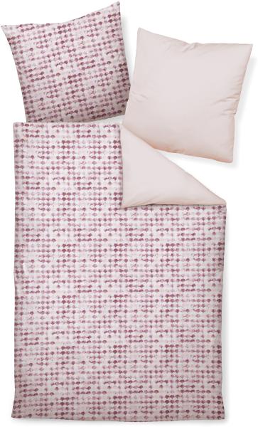 Janine Moments Mako-Satin Bettwäsche 200x200 Wende Muschel mauve rosa 98068-01