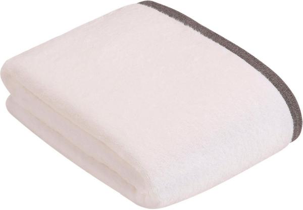 bugatti Badetuch Prato, Walkfrottier (1-St), Uni Farben, mit melierter Optik im Saum