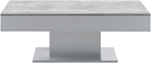 Couchtisch Lünen mit 2 Staufächern Betonoptik Hellgrau [en. casa] Bild 3