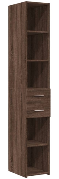 vidaXL Highboard Braun Eichen-Optik 30x42,5x185 cm Holzwerkstoff 846242