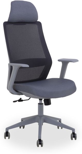 Drehstuhl HARPER ALWAR BHT 61x120x62 cm grau Chefsessel Bürostuhl Schreibtischstuhl Bürosessel