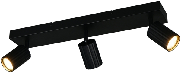 Deckenstrahler SOKA 3-flammig aus Metall Schwarz, Breite 50cm Bild 2