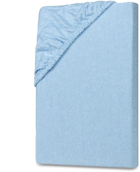 Jersey Kinder Spannbettlaken 70x140cm Eisblau