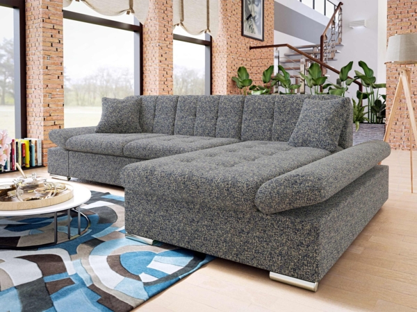 Ecksofa Malwi Premium (Farbe: Corbett 78, Seite: Rechts)