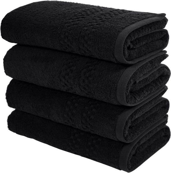OTTO home Handtuch Regona, Handtücher 50x100cm, flauschig und weich, 500gr/m², Frottier (Set, 4-St), Premium Handtücher mit Bordüre, Set, 100% Baumwolle, 5 Jahre Garantie
